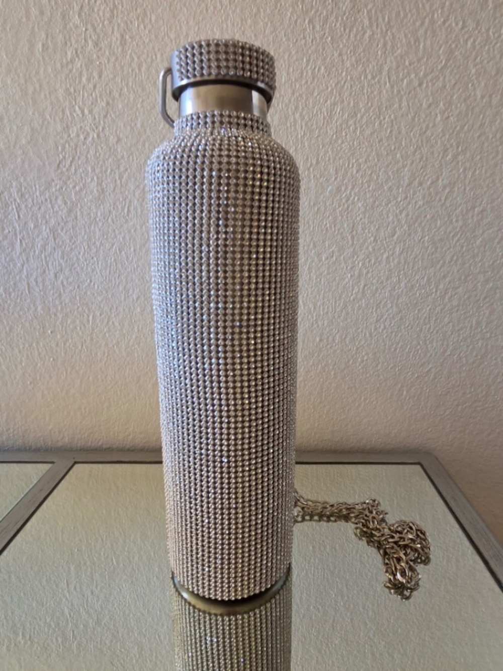Rhinestone Crystal Bling Stainless Steel Water Bottle